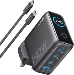 Anker Charger 140W PD3.1 kabel USB-C LED Graphite