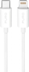 Kabel USB Puro USB-C - Lightning 3 m White (8018417498909)
