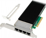 MicroConnect Network Card PCIe x8 X710-T4, Quad- 10GbE