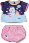 ZAP BABY born doll unicorn pajamas outfit