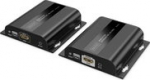 DIGITUS HDMI IP Extender Set 4K/60Hz 120/200 m PoE One-to-Many CAT Black