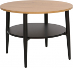 Coffee table HECTOR 60x60xH45cm, ash/black