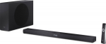Sharp 2.1ch Ultra-slim Dolby Atmos/DTS Virtual: X Soundbar with Wireless Subwoofer | HT-SBW320 | 360 W | Bluetooth | Black | Wireless connection