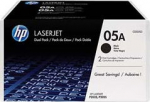 HP TONER CARTRIDGE 05A BLACK, DUAL PACK