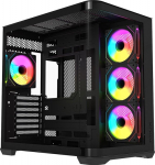 Krux Tano - Midi Tower| czarna| no power supply| 2 x USB 3.0 1 x USB C 3.2| 443&times;277&times;426|