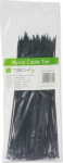 Organizer Techly Cable tie Black 100 sztuk (306370)