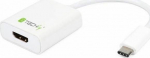Adapter USB Techly USB-C - HDMI White (020409)