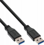Cable USB InLine USB-A - USB-A 2 m Czarny (35220)