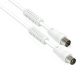 Alcasa Good Connections TV Antenna cable white 3m