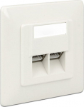 Delock Modular Wall Outlet flush mount 2 Port Cat.6 LSA