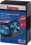 Hama Disc boxes DVD Double Box 5szt Czarne (512940000)