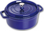 Staub Round Cocotte, 24cm Dark Blue, Cast Iron