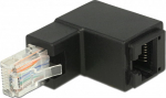 DELOCK Adapter RJ45 St gewinkelt -> RJ45 Bu Cat.6 UTP