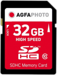 AgfaPhoto SDHC Card 32GB High Speed Class 10 UHS I U1 V10
