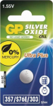 GP Batteries GP Silver oxide battery, 357F (SR44, SR1154), SR44, 1.55V, Blister, 1-pack
