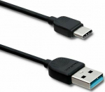 Cable USB Qoltec USB-A - USB-C 1.2 m Czarny (50391)