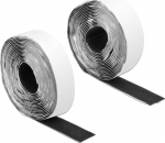 DELOCK Velcro self-adhesive Haft/Loop tape L5mx25mm SW