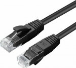 MicroConnect CAT6A UTP 0.25m Black LSZH, Undshielded Network Cable