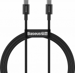 Kabel USB Baseus USB-C - USB-C 1 m Czarny (BSU2848BLK)