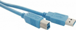 Cable USB Qoltec USB-A - USB-B 2 m Blue (5901878523095)