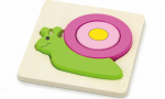 Viga Viga 59931 Baby& - snail (box) VIGA 59931 THE FIRST BABY PUZZLE - SNAIL (BOX) (1862, Viga)