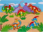 Smily Play Wooden jigsaw puzzle with handles Dinosaurs Puzzle Smily Play