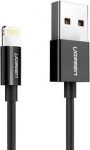 Ugreen 80822 US155, Schwarz, USB A, Lightning, 1 m, Male, Male