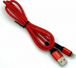 Cable USB Denmen USB-A - microUSB 1 m Red (29354)