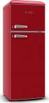 ETA | Refrigerator | ETA253490030E Storio retro | Energy efficiency class E | Free standing | Double Door | Height 148.2 cm | Fridge net capacity 170 L | Freezer net capacity 45 L | 44 dB | Red