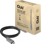 Club3D Club 3D CAC-1010 USB-C Gen2 to HDMI active adapter cable 3m Gr&aring;