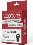 Capture 12mm x 4m Black on Red, Plastic Tape