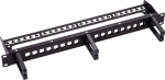 ROLINE Patchpanel (Blanking Panel) - keystone, shielded - Rack mountable - FTP - Schwarz - 1U - 48.3 cm (19")