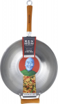 Tefal Ken Hom Excellence, Round, Wok/Stir-Fry pan, Steel, Wood, Carbon steel, 36 cm