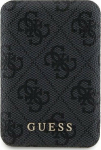 Powerbank Guess Guess 4G Leather Metal Logo MagSafe - Power Bank inductive 5000 mAh 15W MagSafe (czarny)