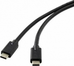 Kabel USB MicroConnect USB-C - USB-C 1 m Czarny (DOCKUSB3.2CC1)