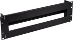 InLine InLine&reg; 19'' circuit breaker strip 3U, with top hat rail, black