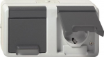 GIRA 478130 SCHUKO 2f waager. KD WG AP G