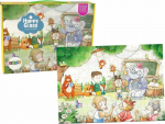 LeanToys Puzzle Animal School 100 Elements