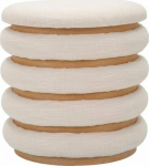 Ferretti Decorative round pouf DAMASCO, &Oslash; 40 cm