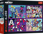 Trefl Puzzle 4x250 items Mickey Mouse