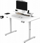 Ultradesk Desk Desk, electrically adjustable, 120X60 cm, 72-117 cm, HIGHLANDER WHITE, white, ULTRADESK
