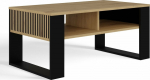 TOP E SHOP MODERN 2P SLIM ARTISAN COFFEE TABLE WITH BLACK LEGS