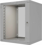 Stalflex Rack Cabinet 19" 12U 450mm Glass Door Gray