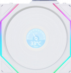 Lian Li UNI FAN TL Wireless LCD L&uuml;fter, ARGB, PWM - Reverse Blade, 120 mm, wei&szlig;