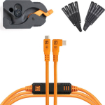 Tether Tools LeverLock&Cable Kit Optima 10G rechts orange 4.6m