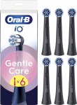 Oral-B iO Gentle Care Black replacement brushes, 6 pcs, black