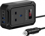 Promate Inverto-200W Car inverter DC-AC 11-17V 200W / USB-C PD65W