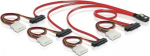 DeLOCK Multilane SAS-cable SFF-8087 > 4xSFF-8482 & Molex 4-pin power, 50 cm