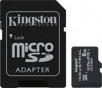 KIN Kingston | UHS-I | 8 GB | microSDHC/SDXC Industrial Card | Flash memory class Class 10, UHS-I, U3, V30, A1 | SD Adapter