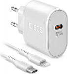 Vooluadapter SBS 20W Kit Lightning